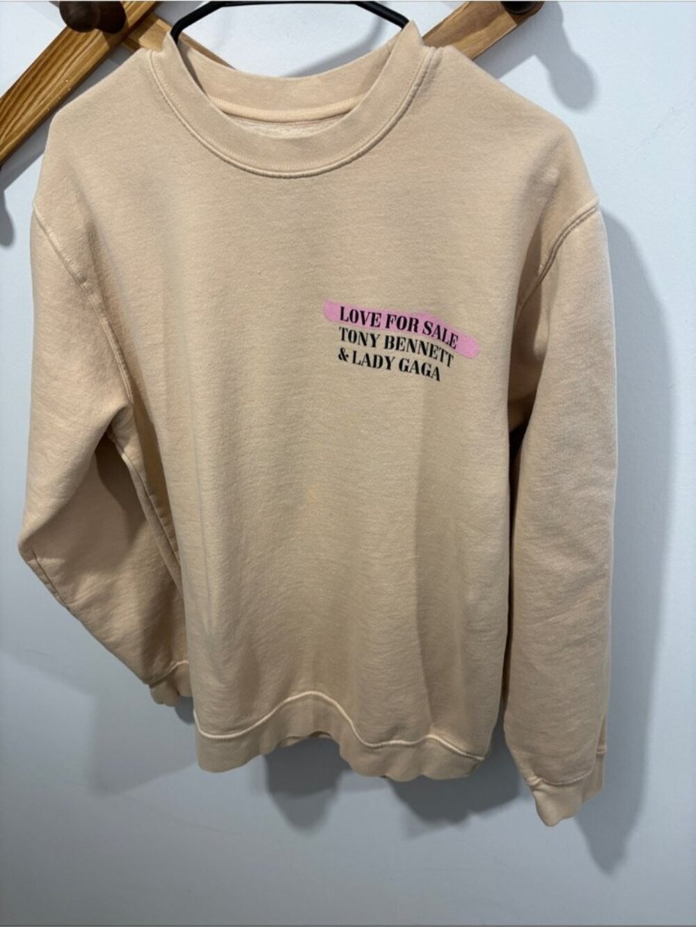 Love For Sale Beige Crewneck Sweatshirt - Tony Bennett & Lady Gaga